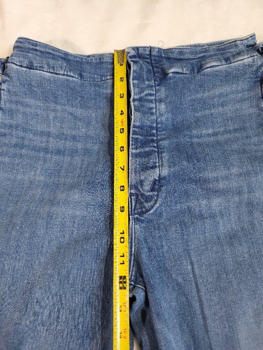 Mother The Cinch Greaser Ankle Jeans in Sorry I'm Staring Wide Leg Boho Coastal - Picture 9 of 14
